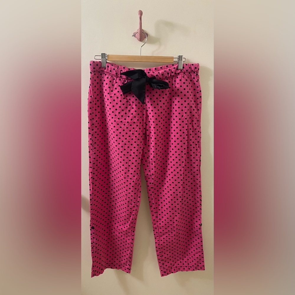 La SENZA Vintage Pink Polka Dot Pajama Pants